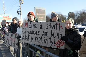 Dont Be Silent! Captivity Kills rally in Kyiv